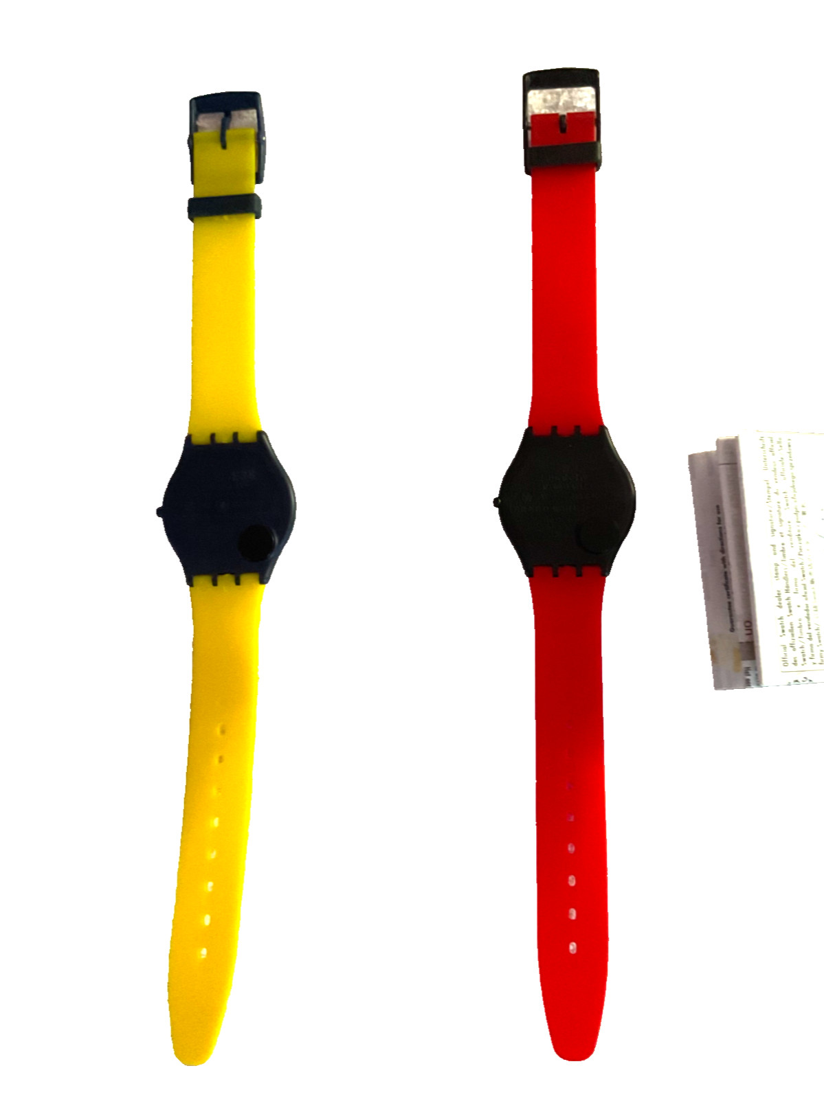 Vintage Swatch Lot of SkinBeat Amarillo & Rosso Corsa Watches Brand New no Tags