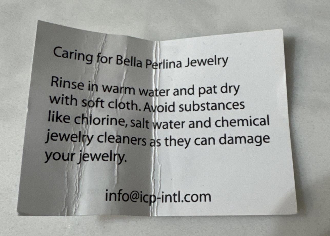 Bella Perlina Personalized Bracelet OSFA Charm Beads Jewelry NIB Gift Gorgeous