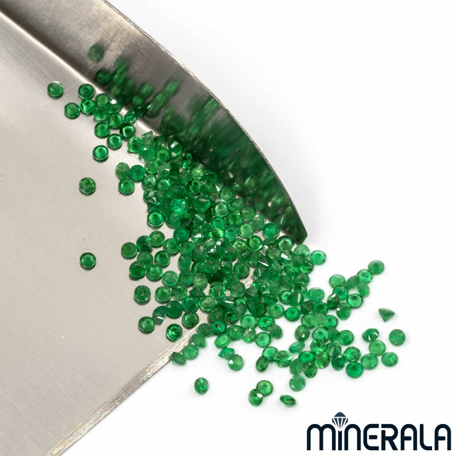 NATURAL UNTREATED EMERALD ROUND FACETED LOOSE GEMSTONES VARIOUS SIZES WP0029C
