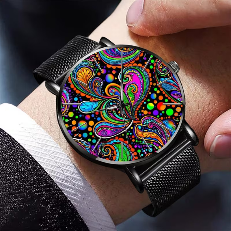 Retro Bohemian Paisley Pattern Watch