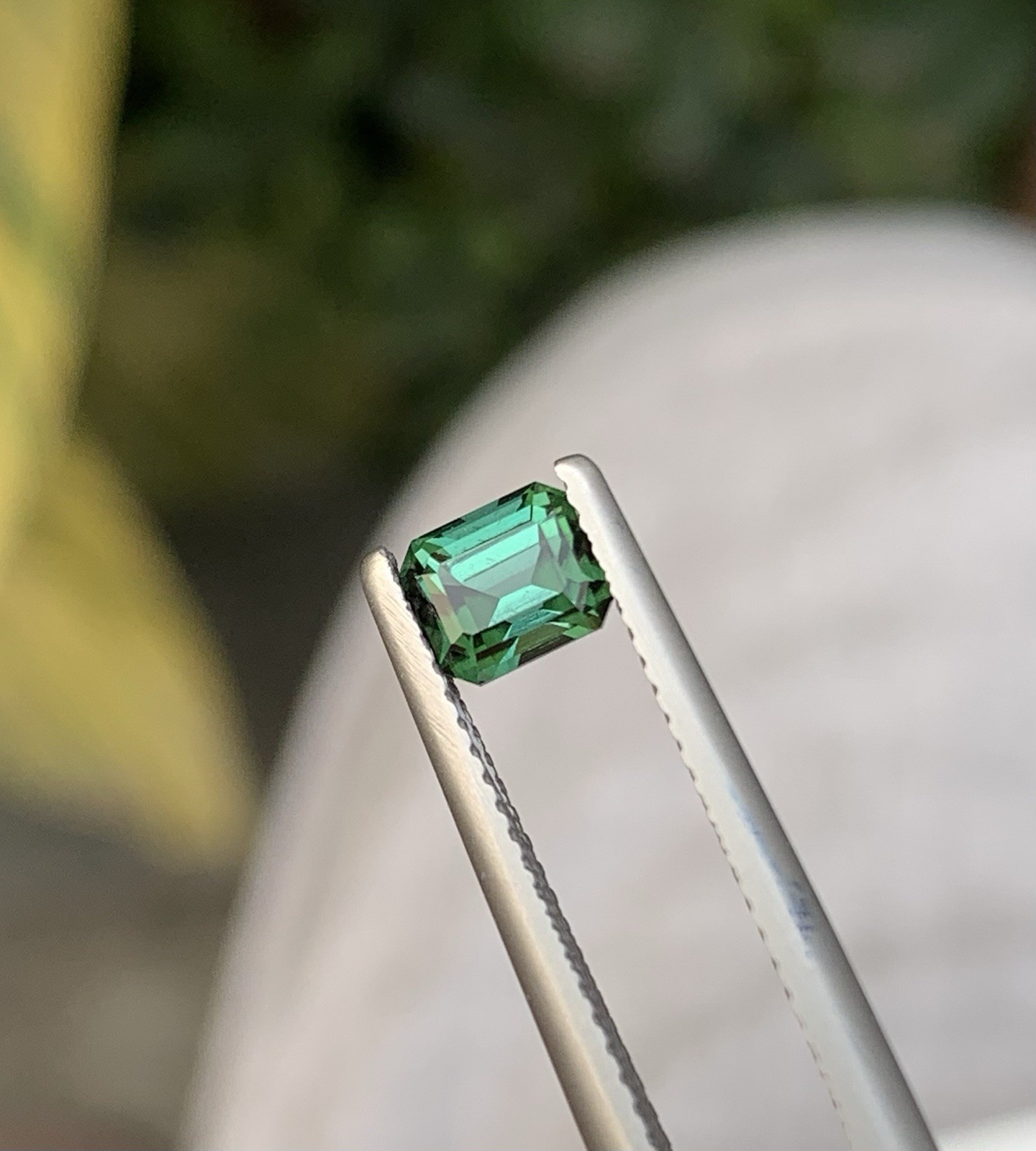 0.82 Carat Natural Green Tourmaline – 5mm Emerald Cut Afghanistan Loose Gemstone