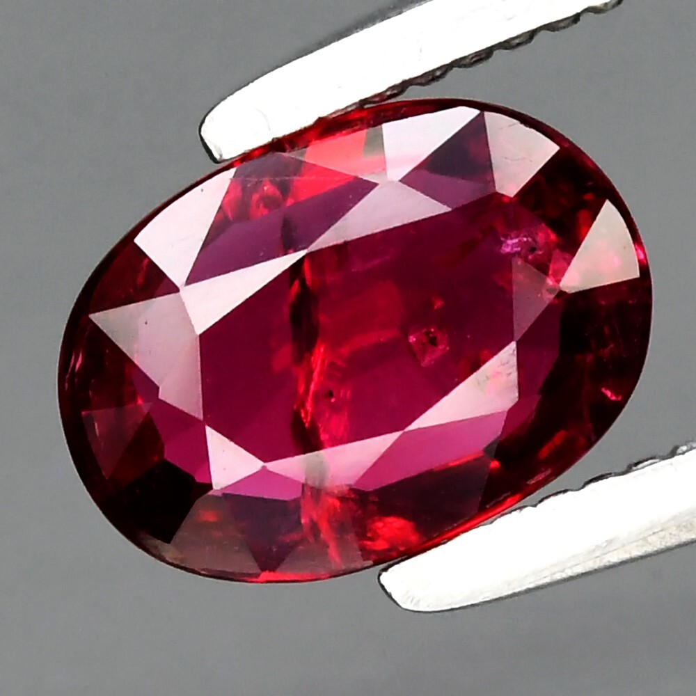 0.50ct 6.5×4.5mm Oval Natural Purplish Red Spinel Gemstone, Myanmar