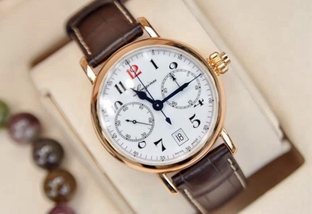 Longines Heritage Chronograph 18k Solid Rose Gold, L2.775.8.23.3