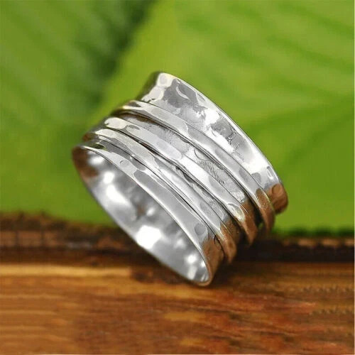Spinner Ring Solid 925 Sterling Silver Band Ring Handmade Ring All Size