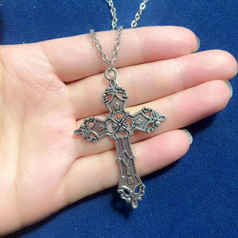 Fashion Christian Necklaces for Women Wen Gift Vintage Gothic for Cross Pendant