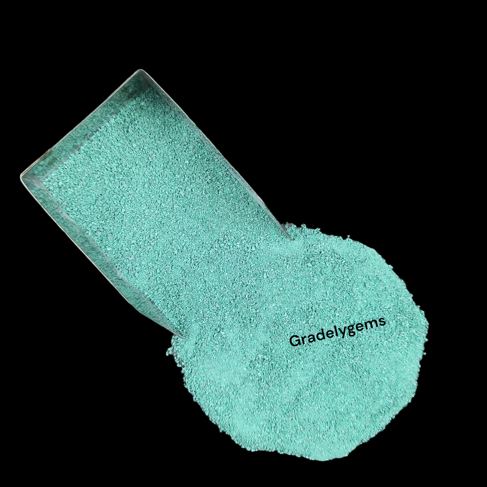 Malachite Turquoise Gemstone Crushed Powder – Rich Green Elegance for Resin Art,