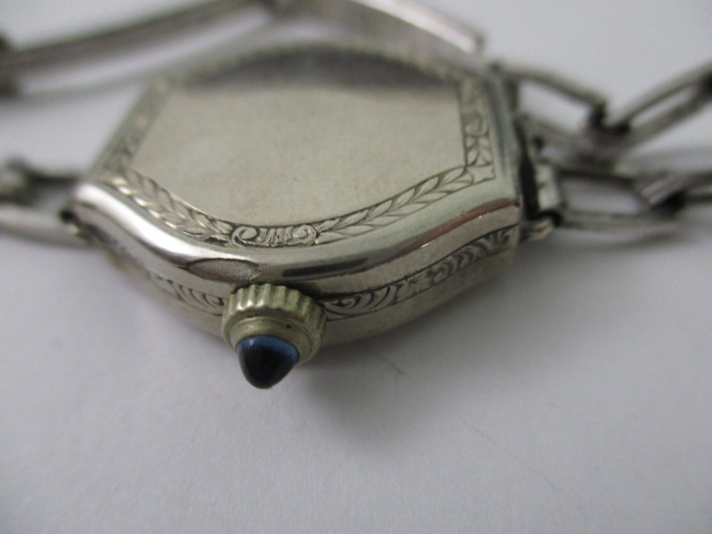 Vintage 1920s SLEDA Swiss Art Deco Watch – 15J 2 Adj – 14K RGP White Gold Case