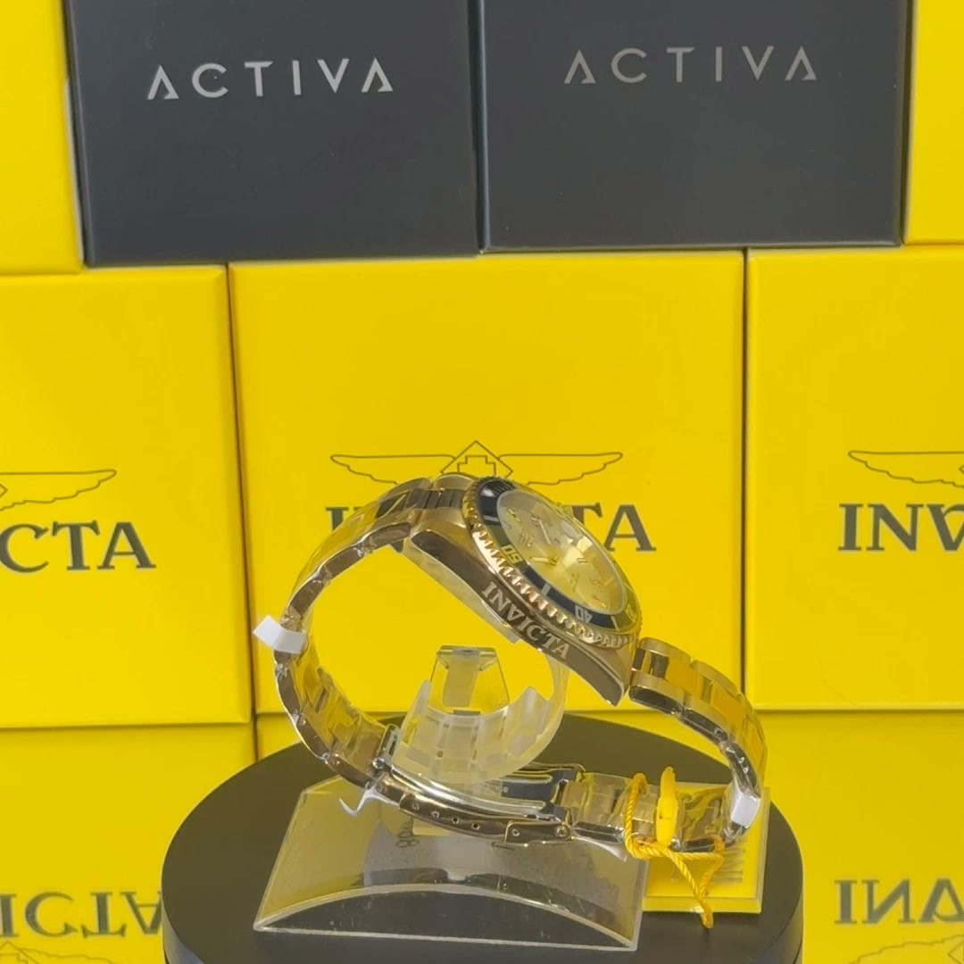 Invicta Pro Diver Men 40 mm Stainless Steel Gold Silver Dial Pc32 Watch – 40mm