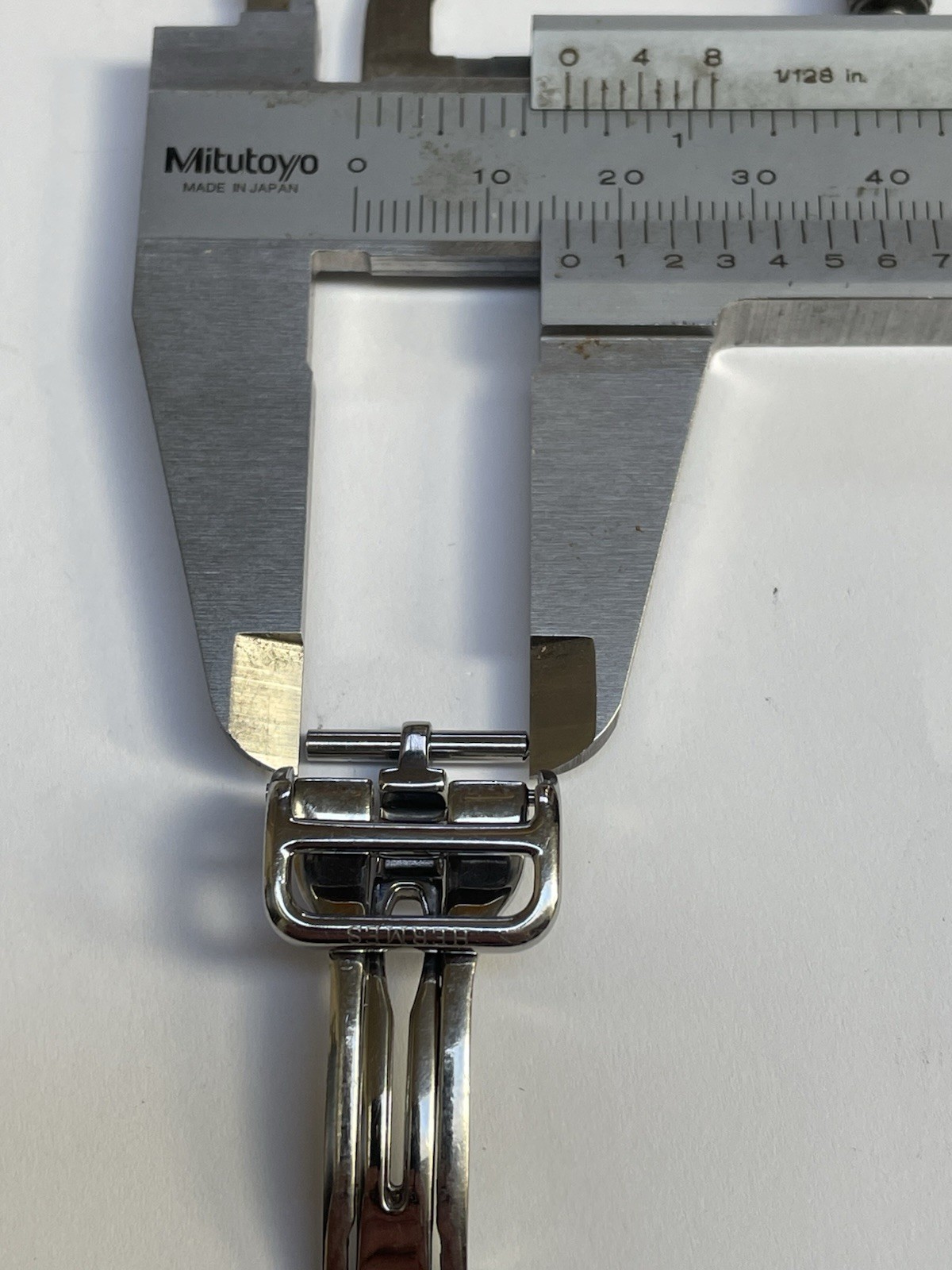 Original Hermes 16mm Deployment Clasp Stainless Steel Folding Buckle