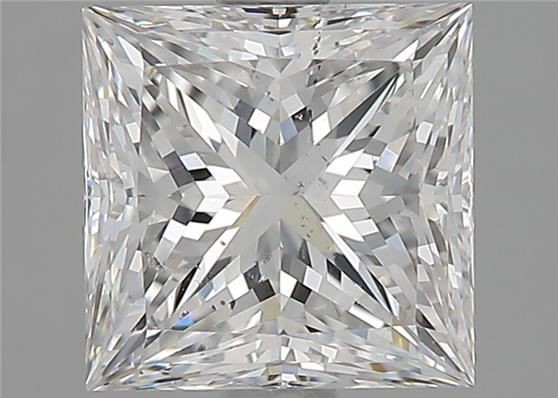 1.72 Carat Cert. GIA Princess Natural Mined Diamond Loose D color SI1 clarity