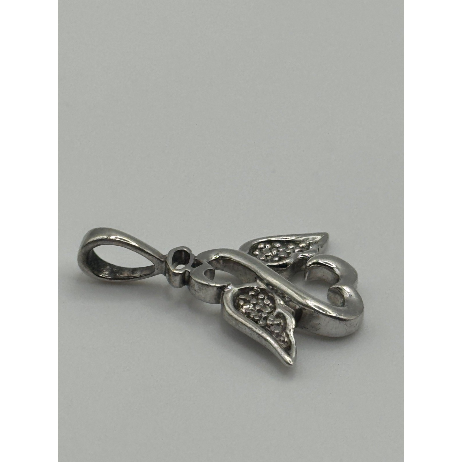 Jane Seymour Open Heart Angel Sterling Silver Pendant JWBR 925