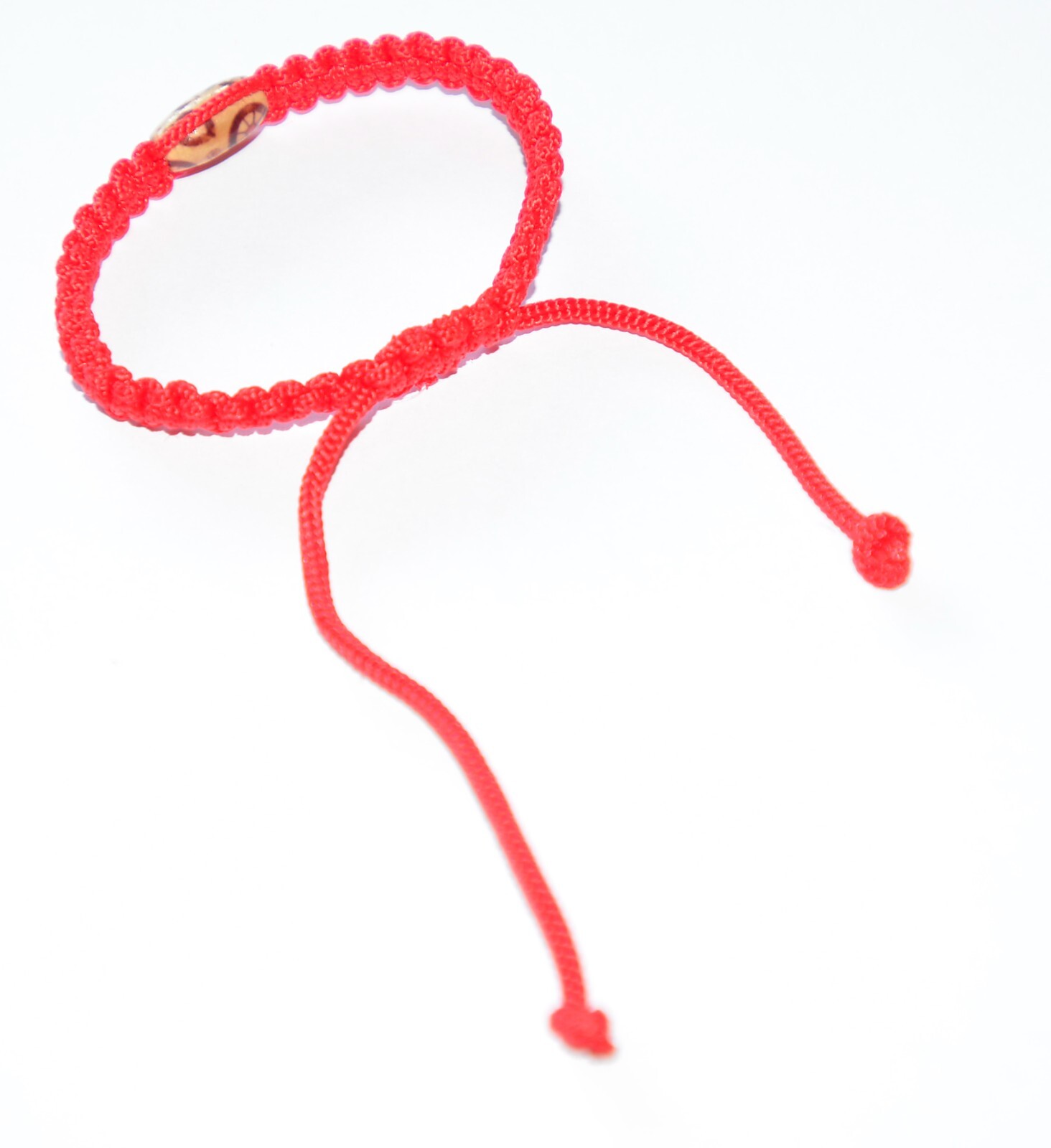 Macrame Friendship Bracelet With Spiritual Buddhism Feng Shui Wooden Bead