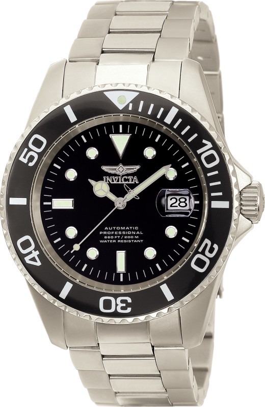 Invicta PRO DIVER Black Dial SOLID TITANIUM AUTOMATIC Men’s Watch (PRE-OWNED)