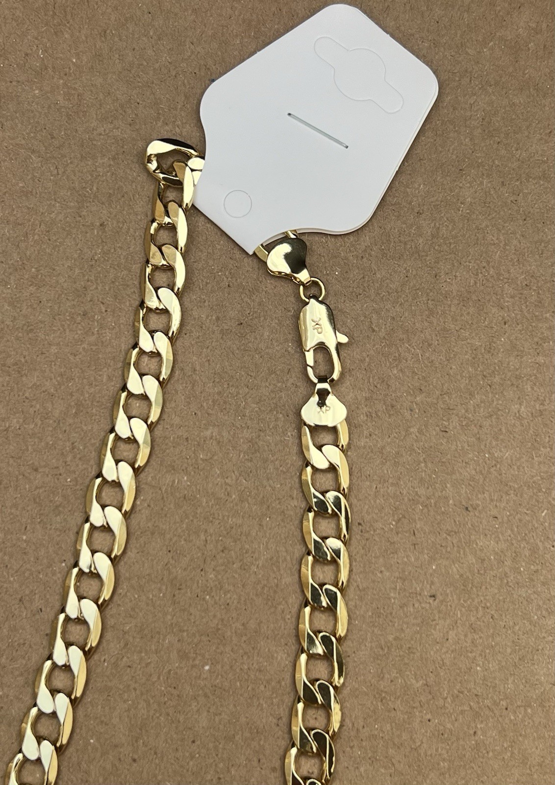 Cadena Larga estilo Cubana Para Hombre- Gruesa Oro Laminado XP 22In & 9mm