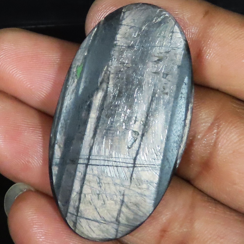 84.05 Cts 100% Natural Hypersthene Oval Cabochon Loose Gemstone 26x48x5 mm UT116