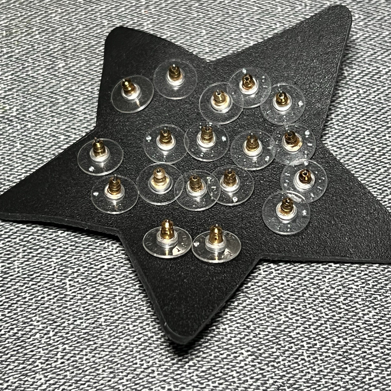 NWT LOFT Ann Taylor Pave Moon Small Assorted Stud Earrings Set Stars Gold Silver