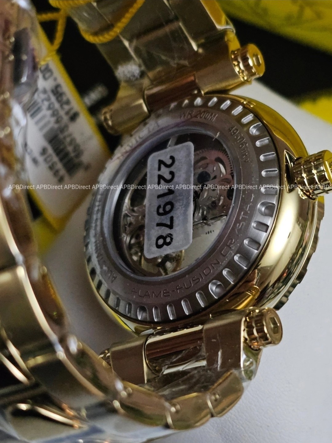 Invicta Subaqua Noma I – Automatic BRIDGE Mvmnt Skeleton Gold Plated mens watch