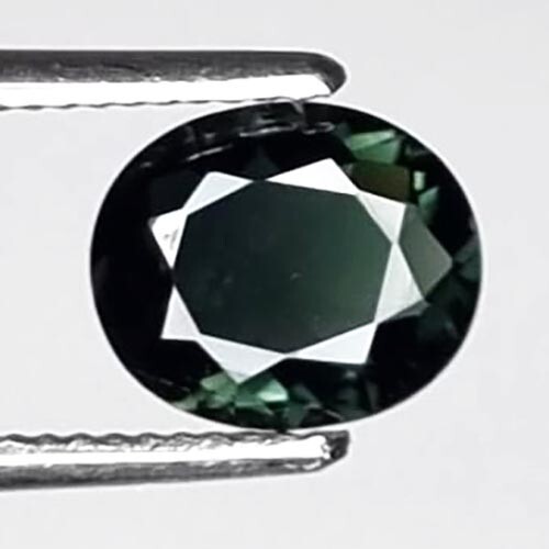 1.05 Ct. Natural Oval Shape 6.26 x 7.53 mm Deep Greenish Blue Tourmaline Gemston