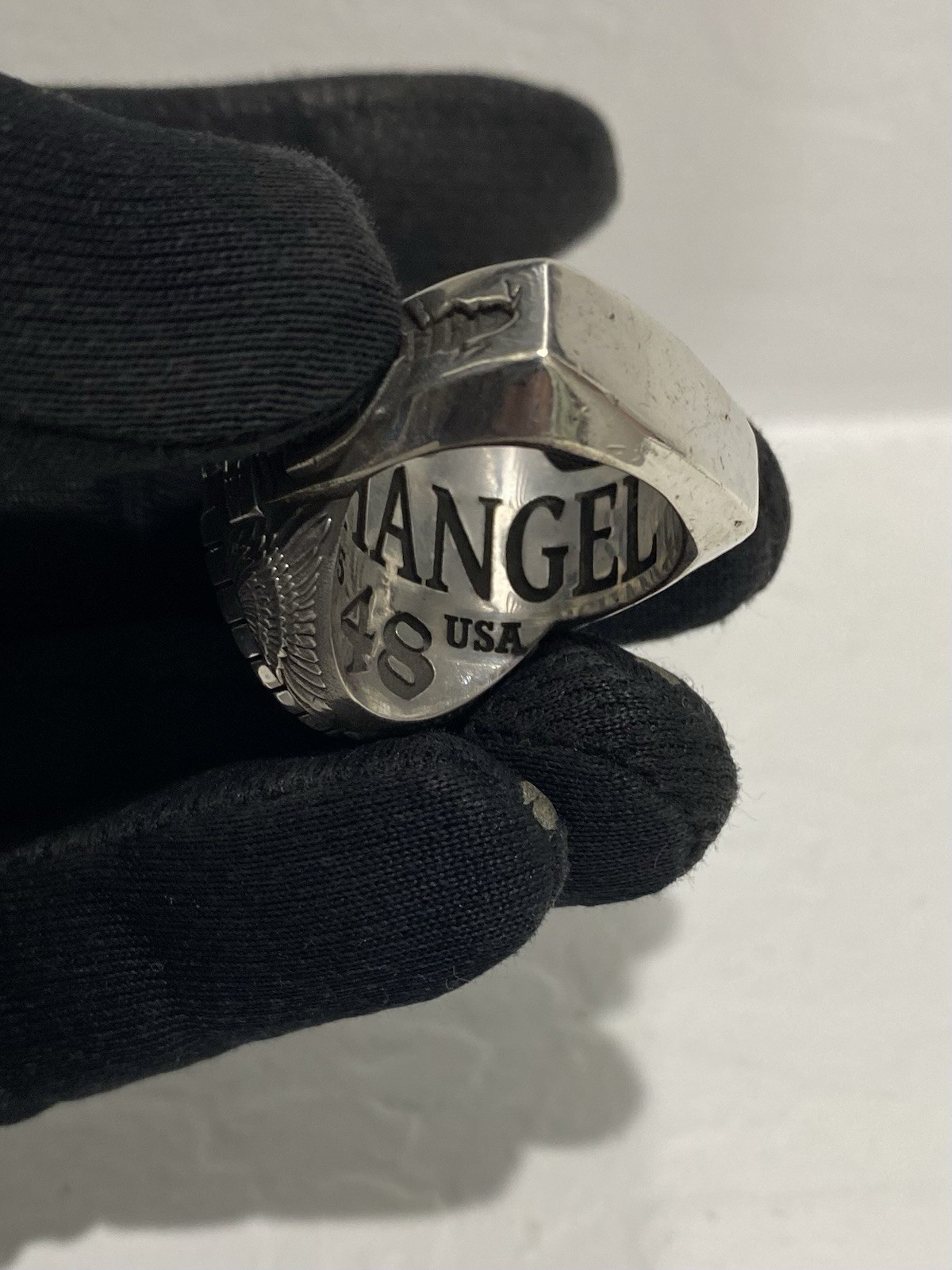 Solid Sterling Silver Saint Michael Ring