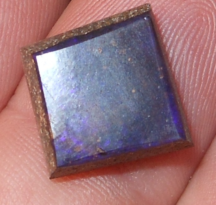 10.85ct Australian Boulder Seam Opal 13.3mm x 13.1mm x 5.7mm