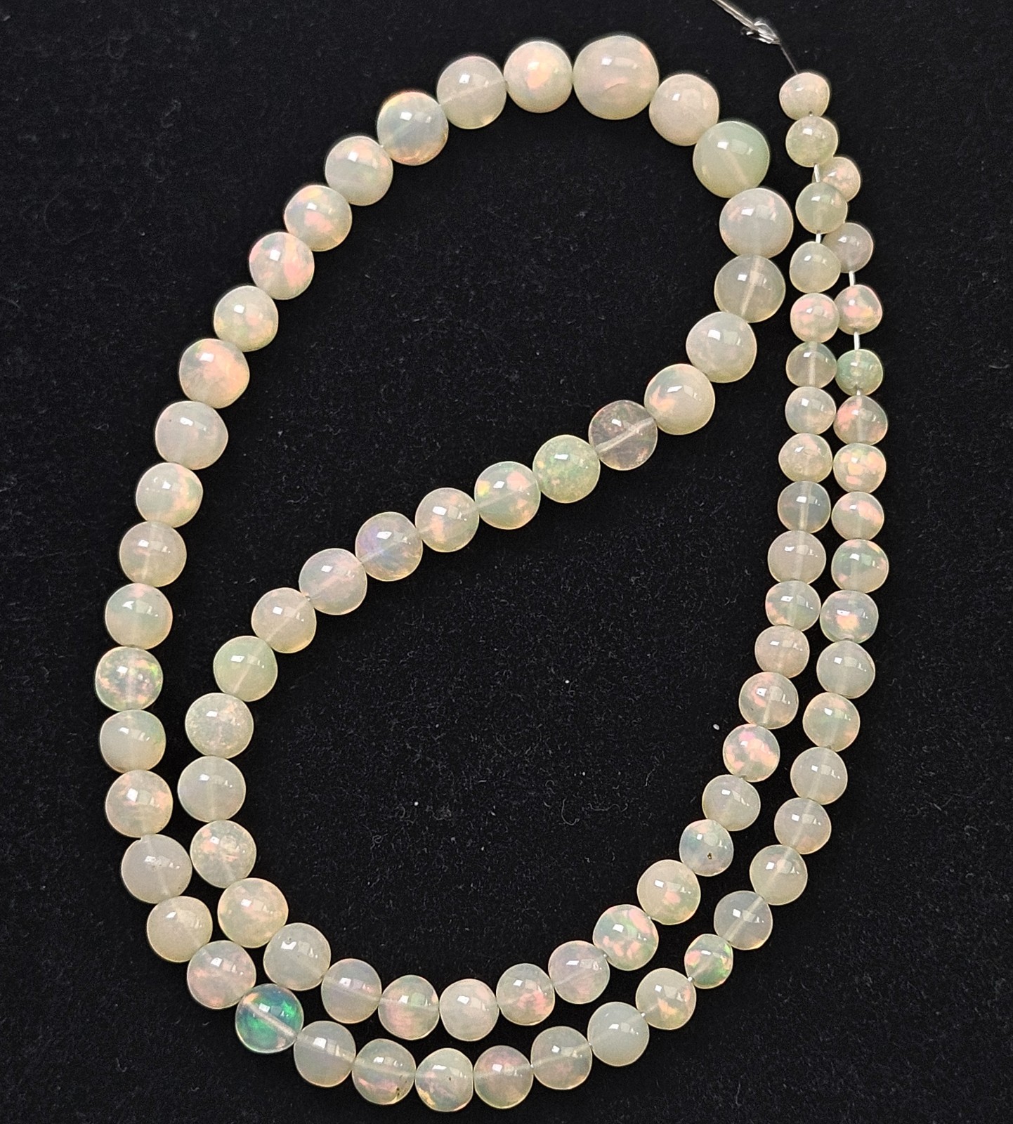 Natural Ethiopian Opal Bead Strand Graduated 16″ 4-7 Millimeters U.S SELLER