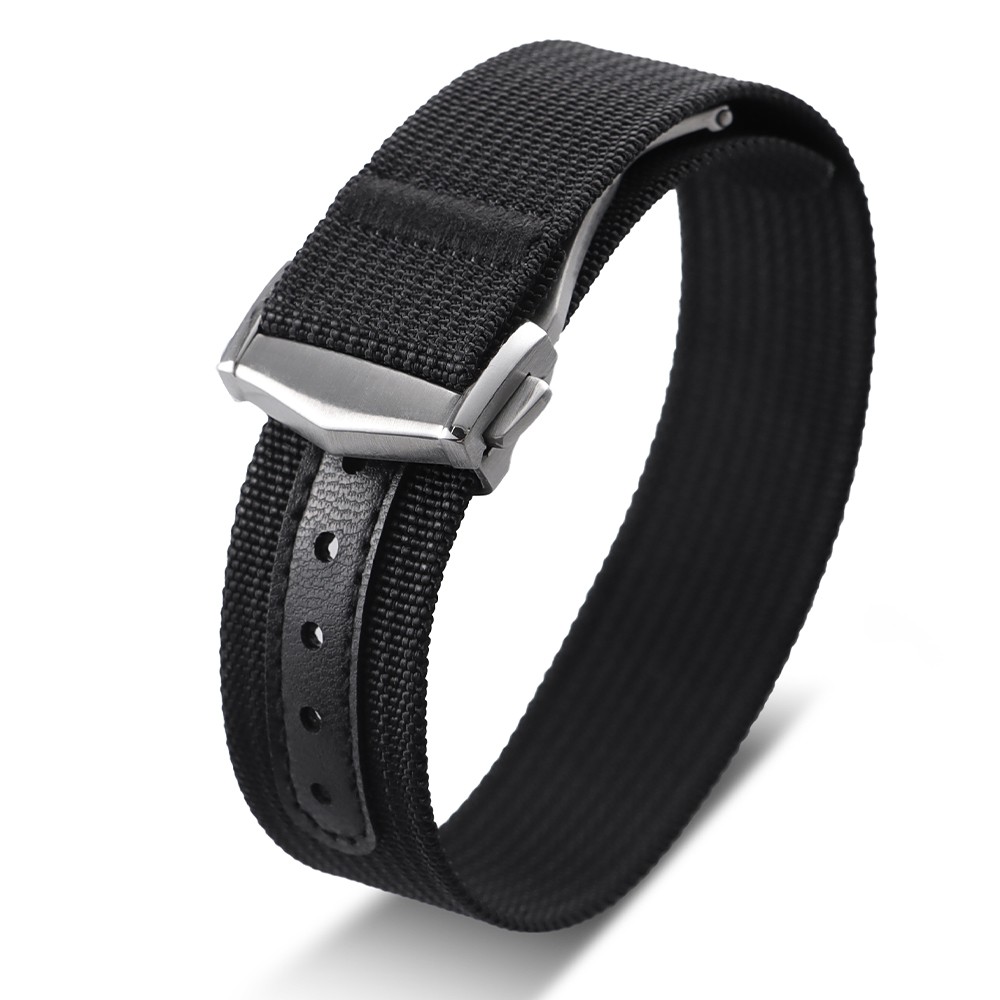 20mm Premium Nylon Canvas Woven Watch Strap Band Universal Replacement Strap