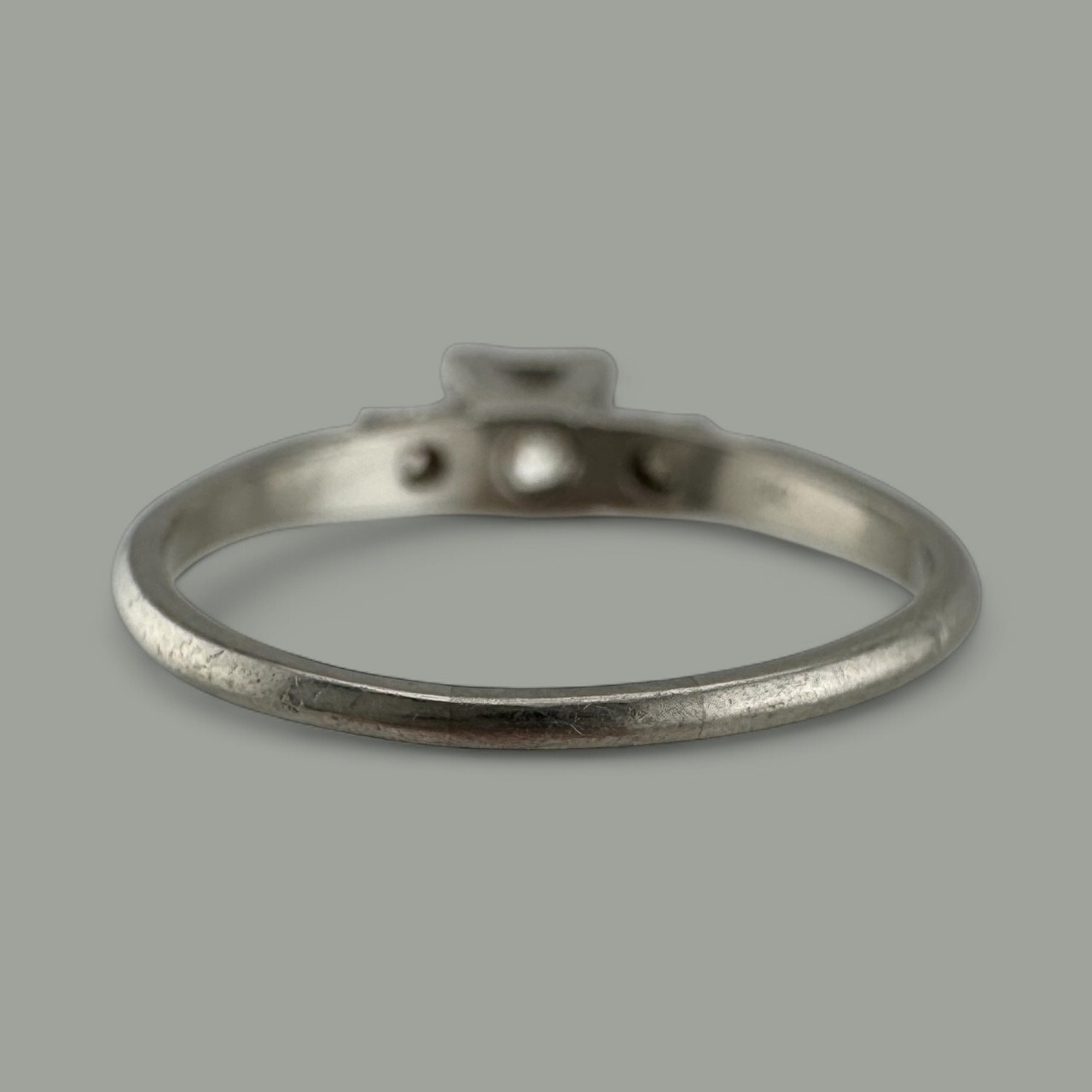 Sweet Vintage 1940s–50s Platinum 900 Diamond Ring 0.27ctw Size 6 3.1g