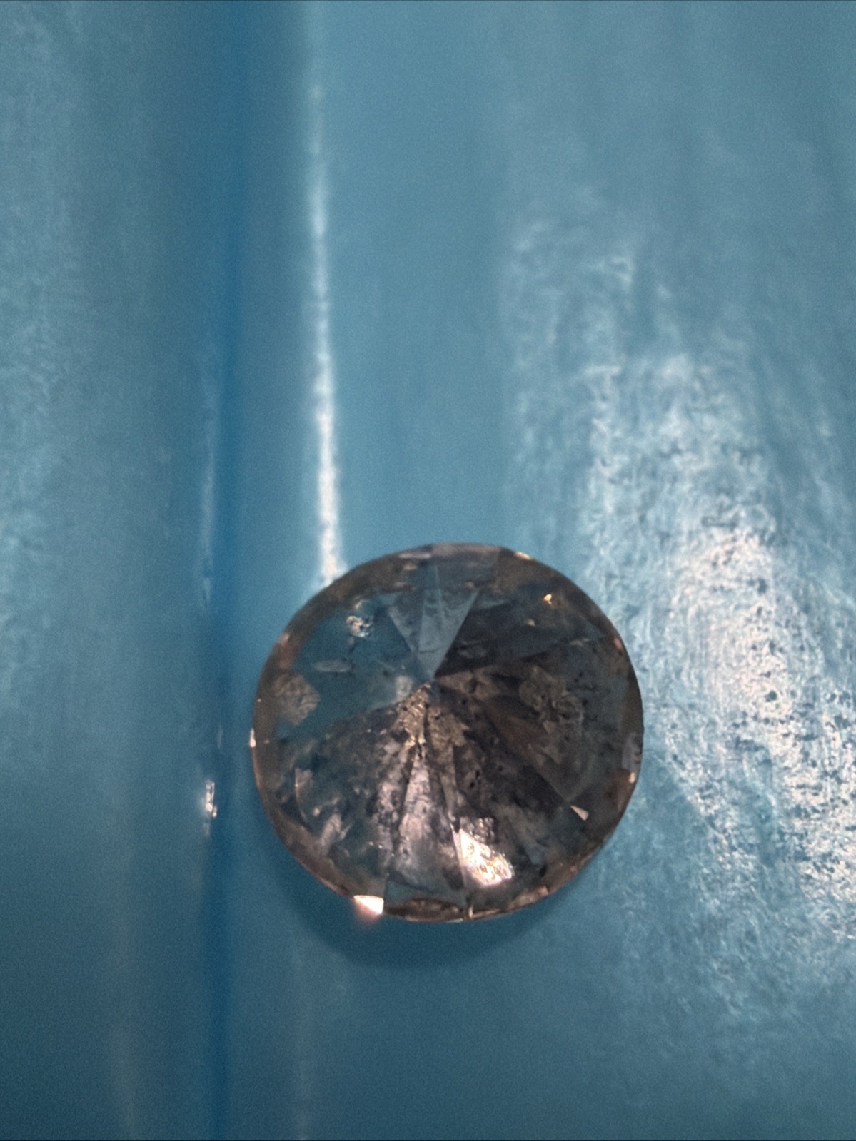 Carte Blu Cert 0.57 carat round brilliant K color ,I2 clarity Natural Diamond