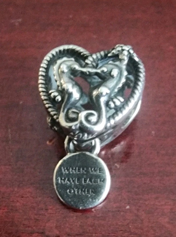 PANDORA 925 ALE STERLING SILVER WHEN WE HAVE EACH OTHER WE HAVE EVERYTHING CHARM