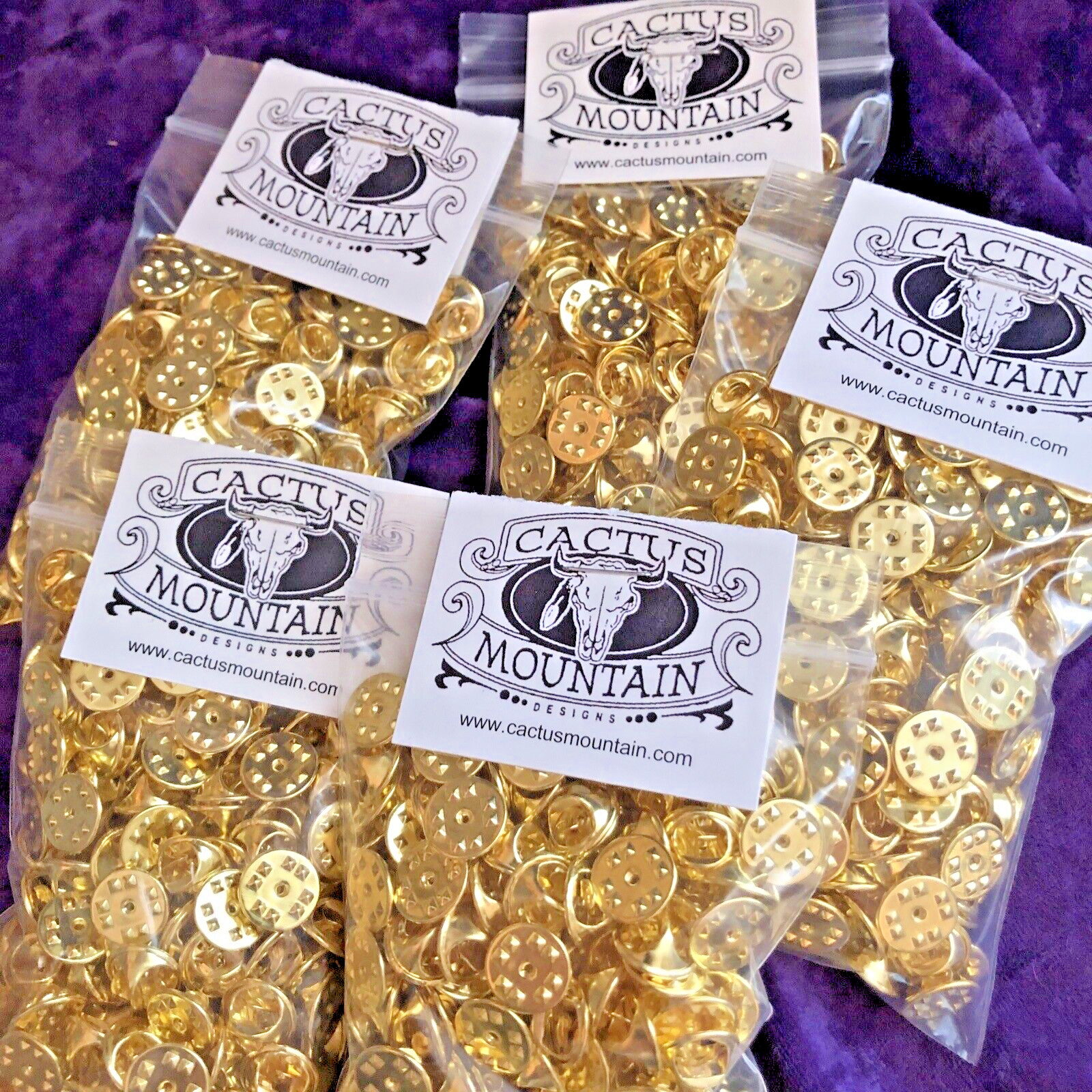 1000 Brass Military Butterfly Clutch Pin Backs