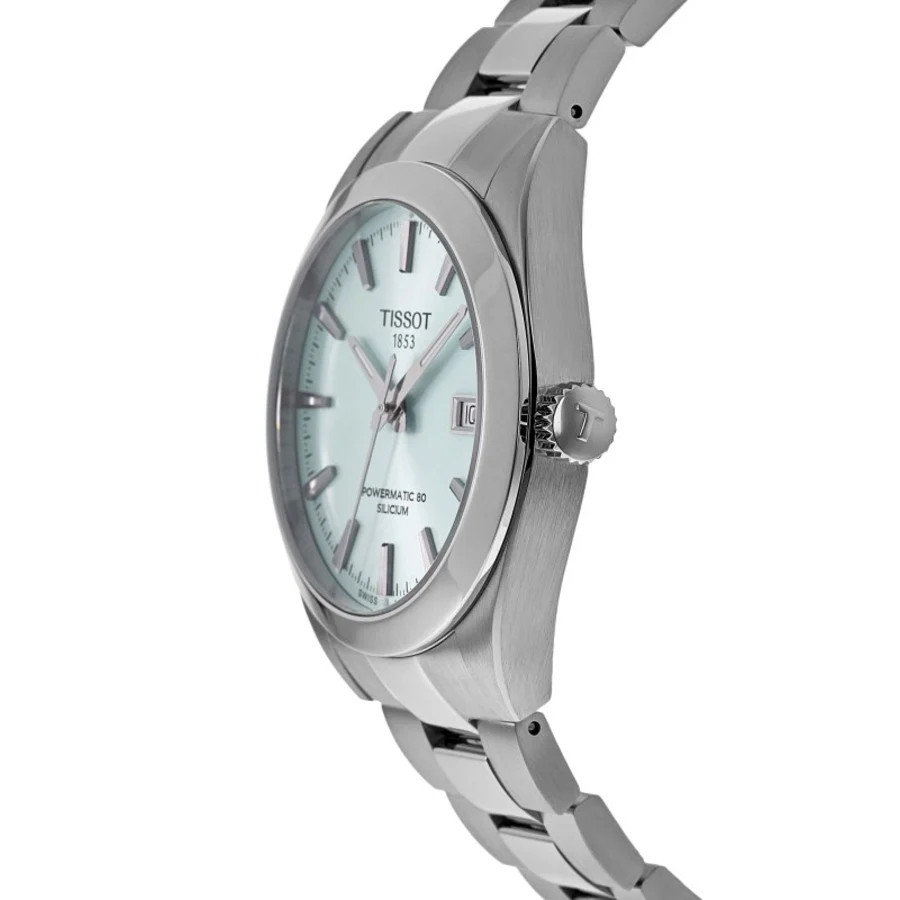 New Tissot Gentleman Powermatic 80 Light Blue Men’s Watch T127.407.11.351.00