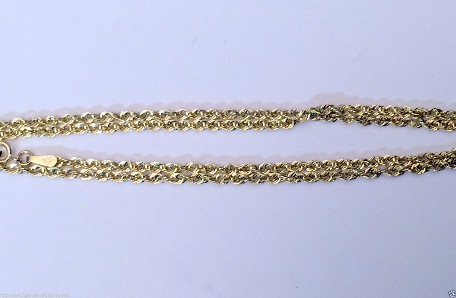 10k REAL Yellow Gold Necklace Hollow Rope Chain 2mm – 6mm 16″ 30 inch men woman