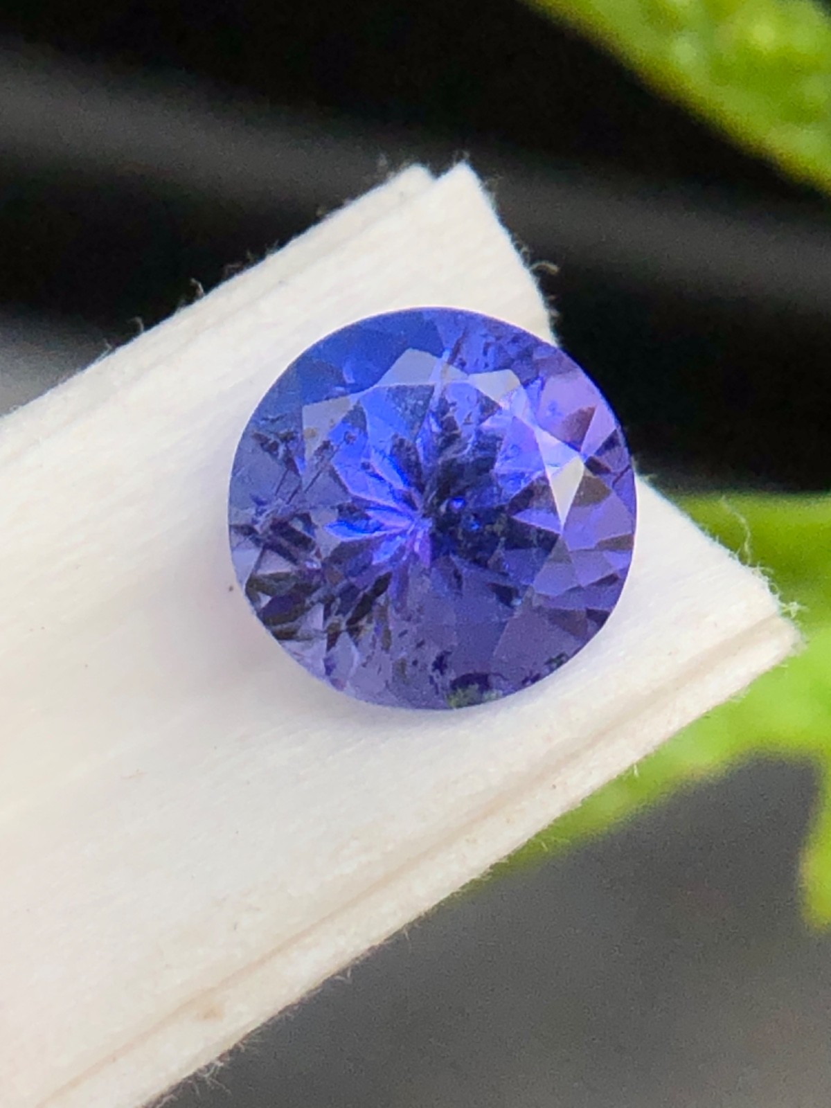 6 MM Natural Purple Blue Tanzanite Round Cut Inclusion Loose Gemstone