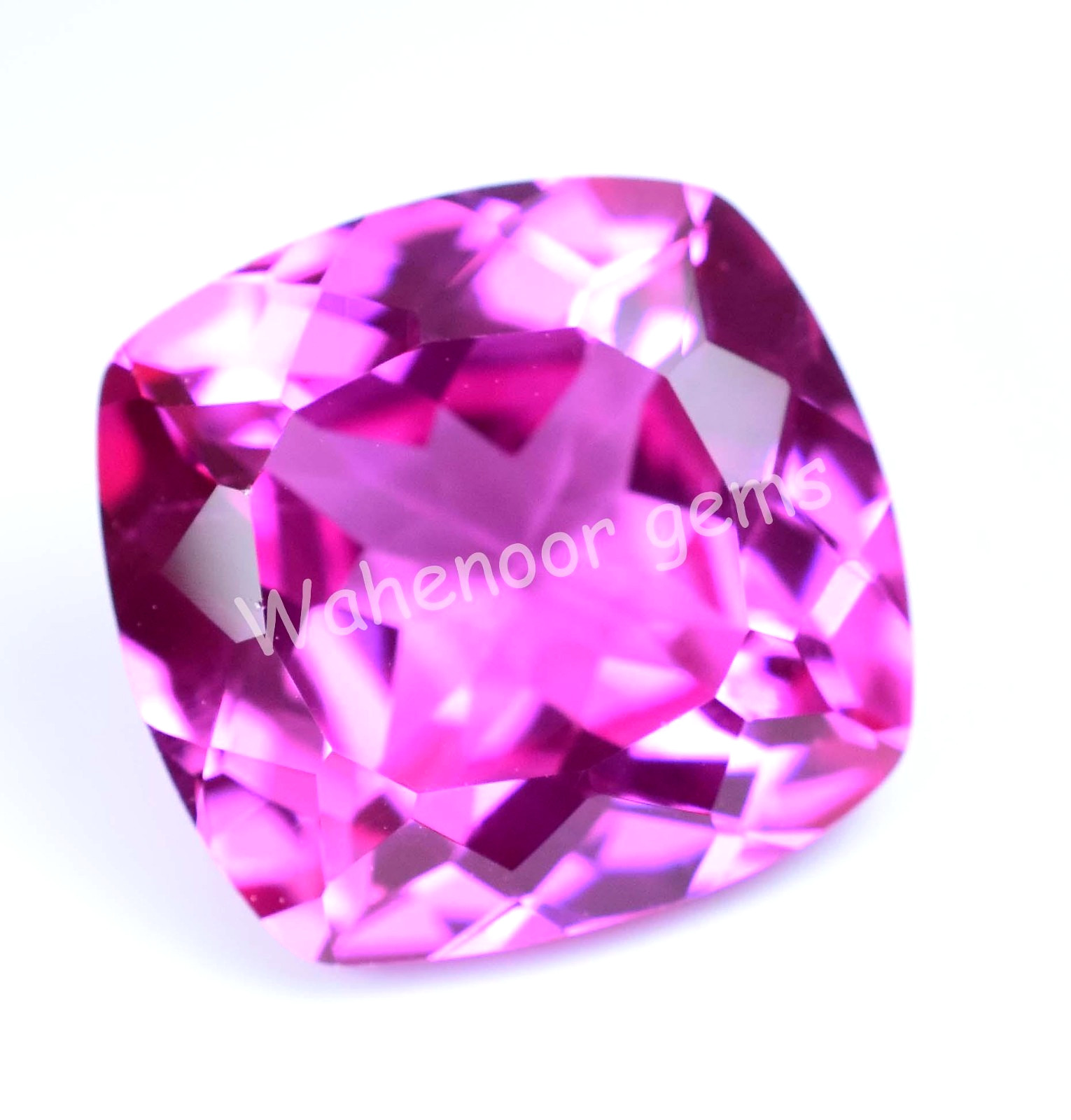 Natural Mogok Pink Ruby 22.65 Ct Cushion Certified Flawless Loose Gemstone