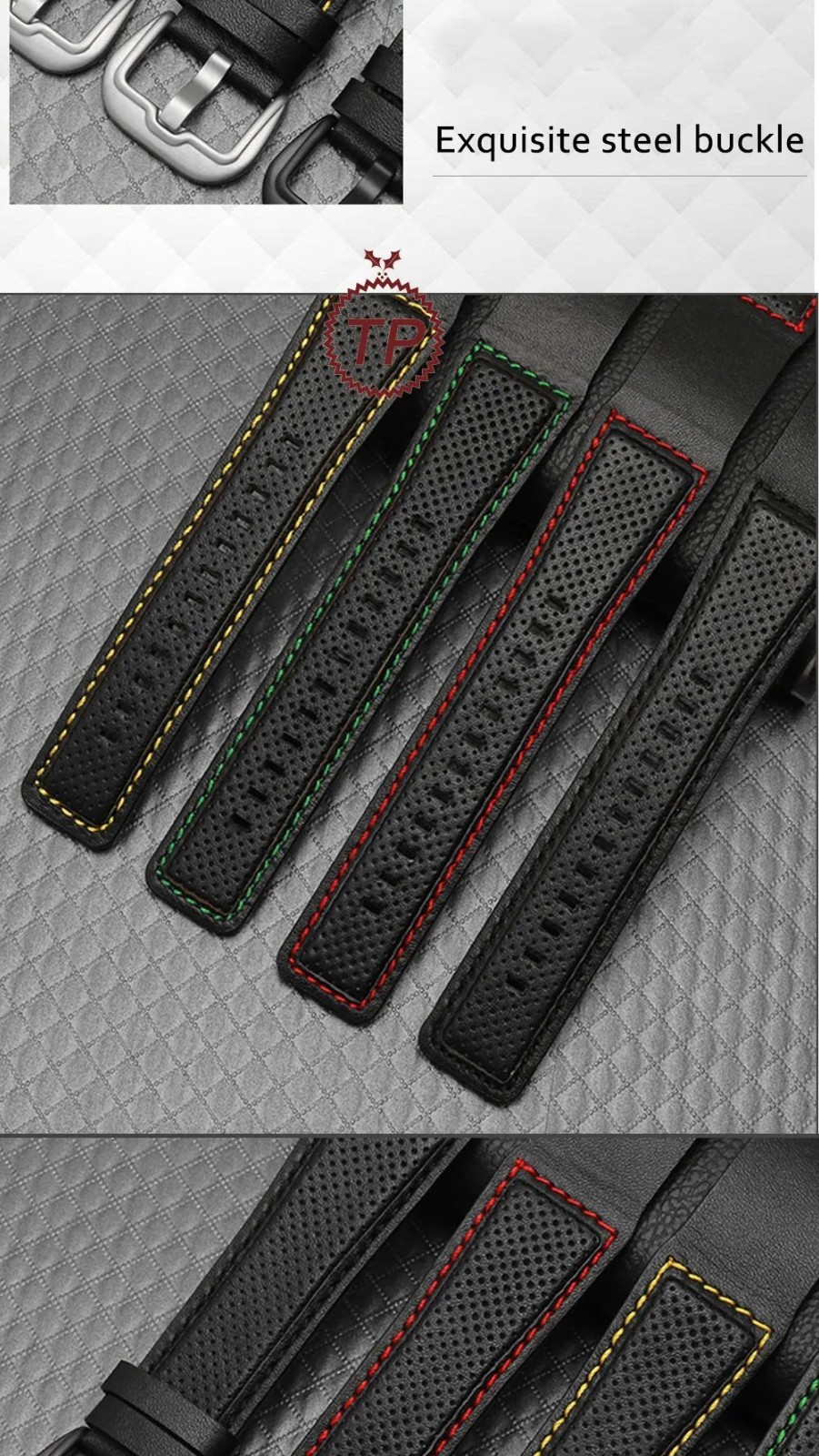 24mm Leather Watch Band Strap For Dietrich OTC-AO1 OT-3 Bracelet