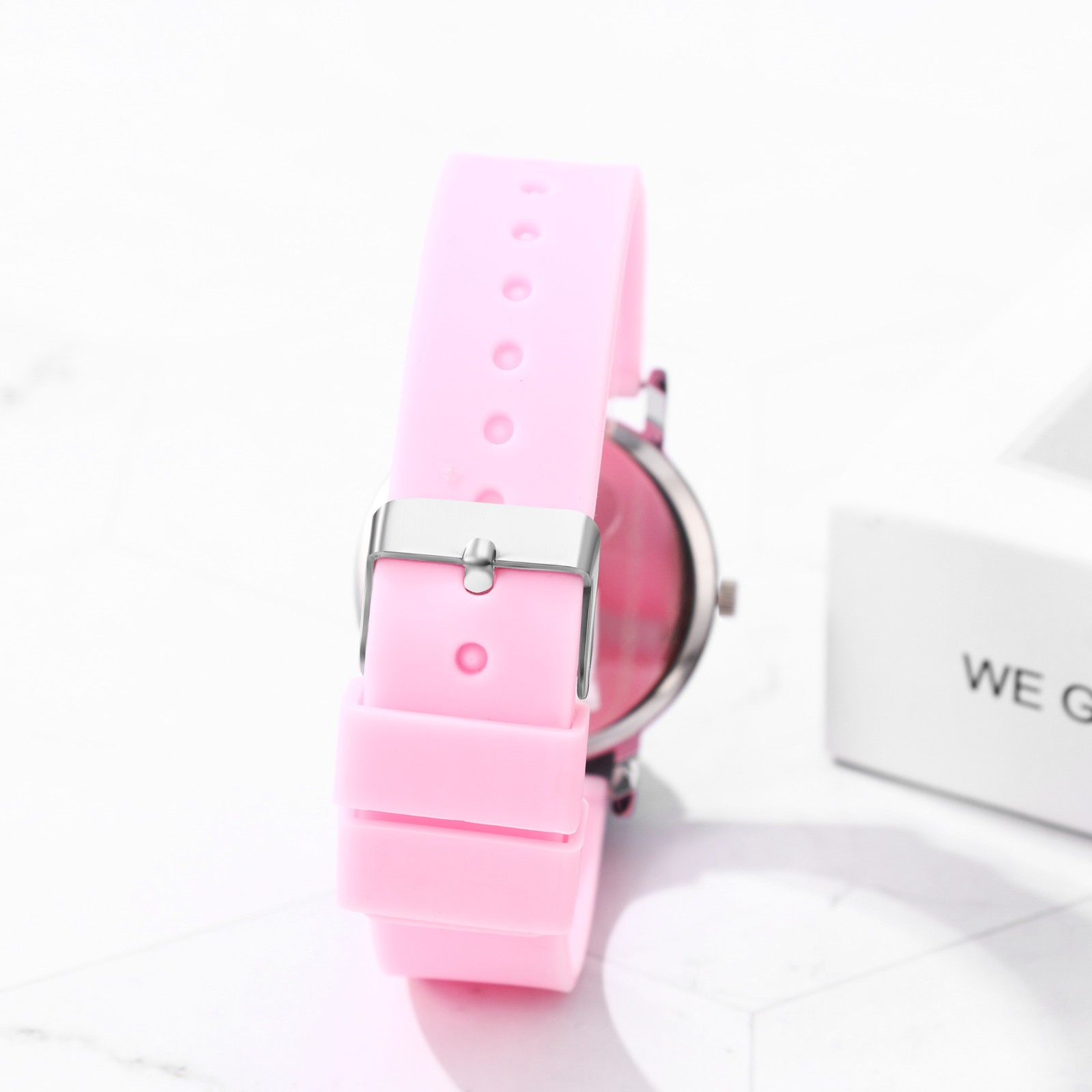 Men Women Easy Reader 24H/12H Dial Silicone Band Pulse Calculation Medical Watch