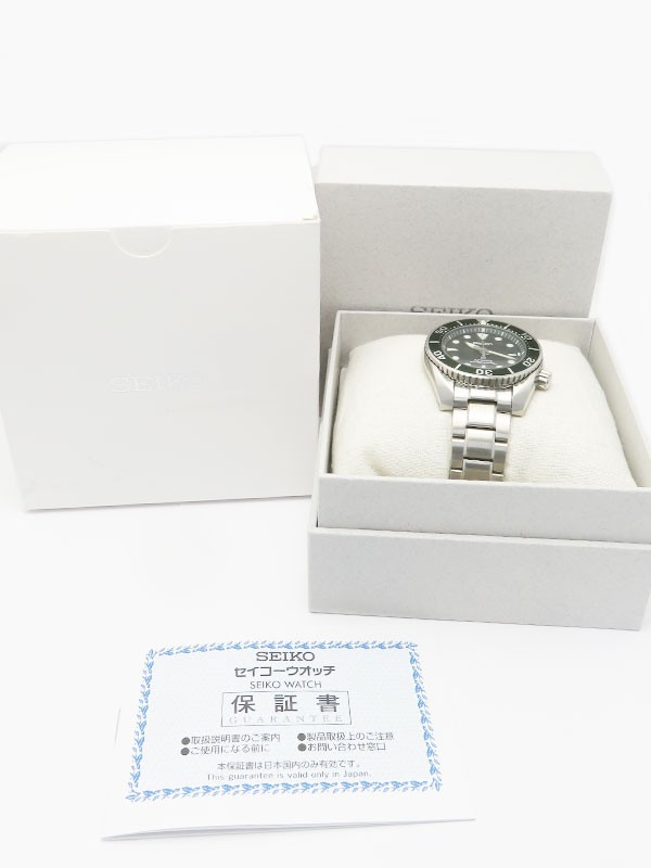 Seiko Prospex SBDC081 6R35-00A0 Automatic Diver Watch Green Bezel – Used, Japan