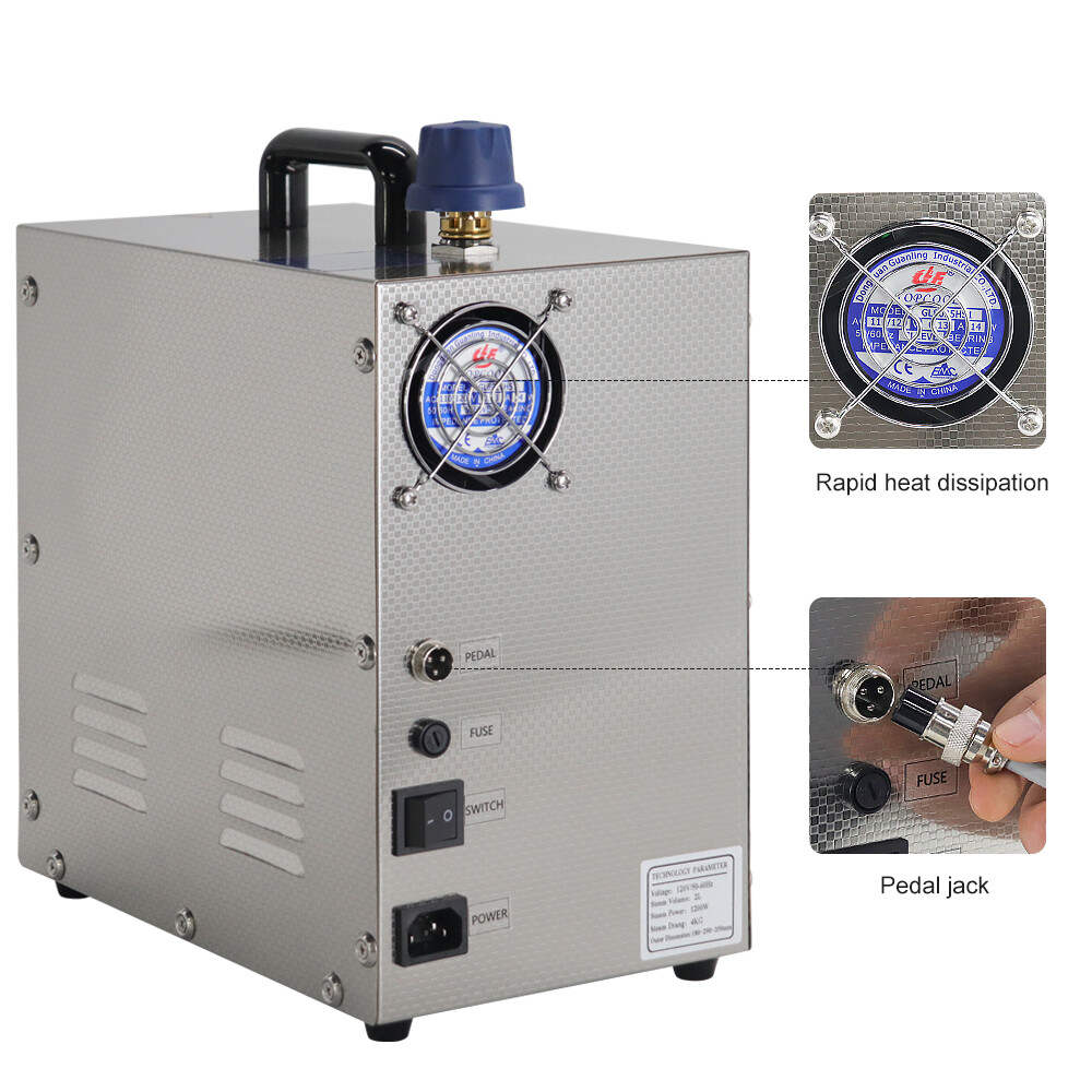 2L 1300W Professional Jewelry Steam Cleaner Gem Washer Electric Cleaning 140℃