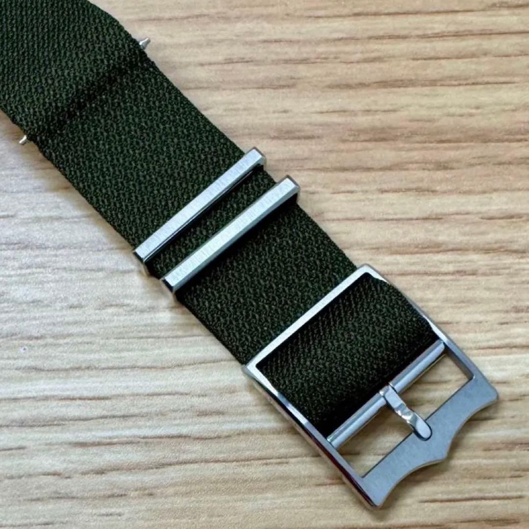 TUDOR Black Bay 41 Olive Green Fabric Watch Strap Band 22mm Woven Nylon