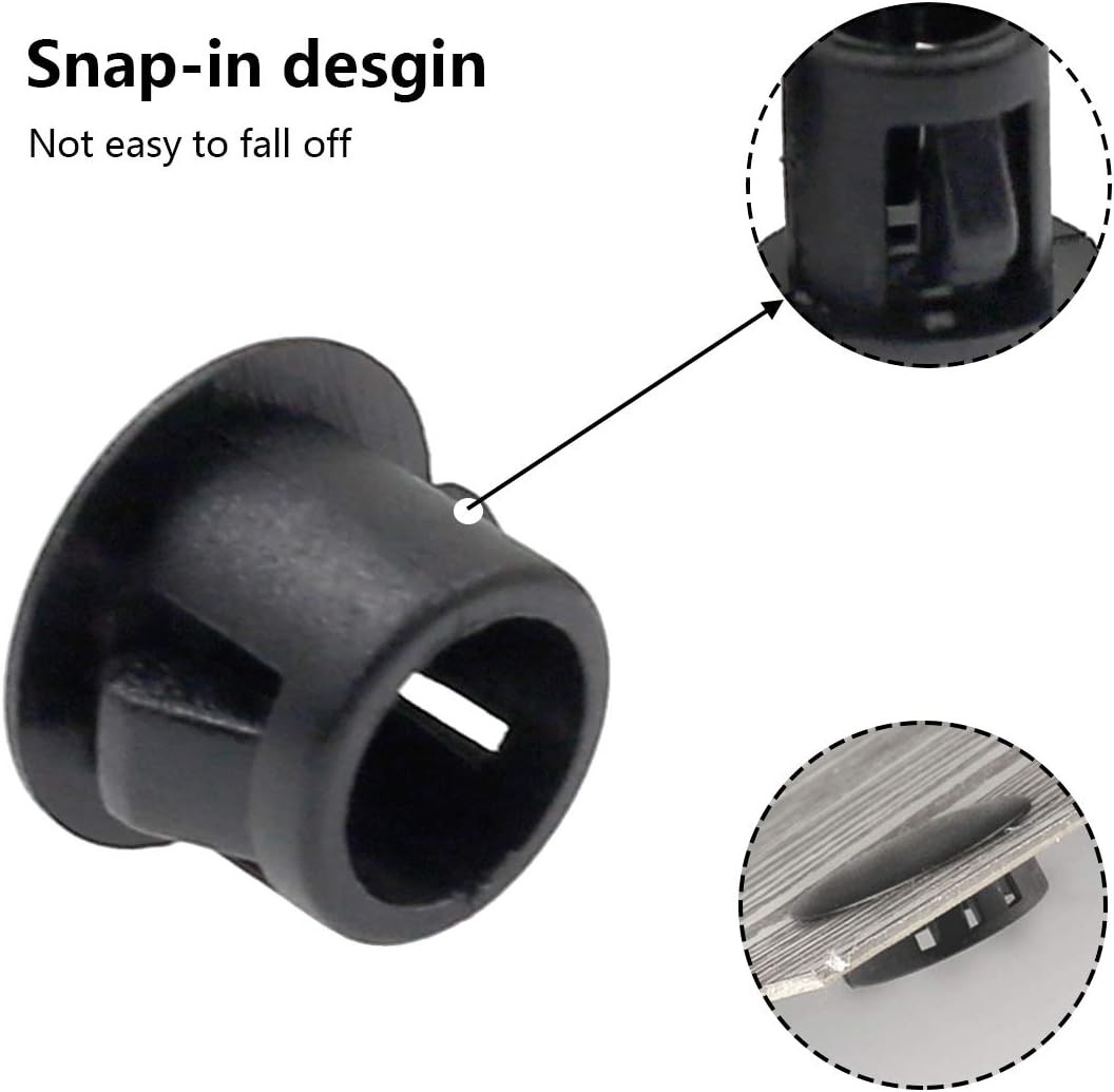 Sleek 60 Pcs Black Flush Type Hole Plugs – Perfect for Indoor & Outdoor Use