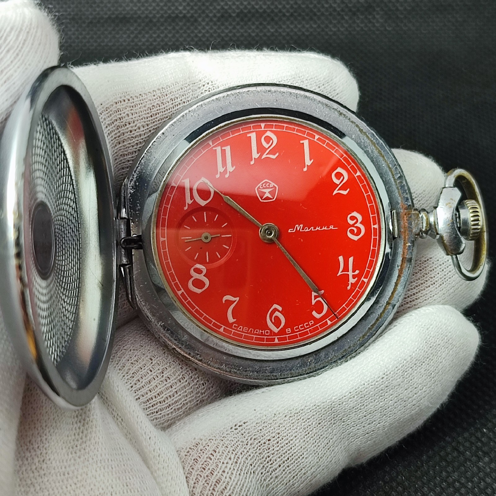 ⭐Vintage soviet watch MOLNIJA Molnia 18 jewels mechanical 3602 made in USSR 80s
