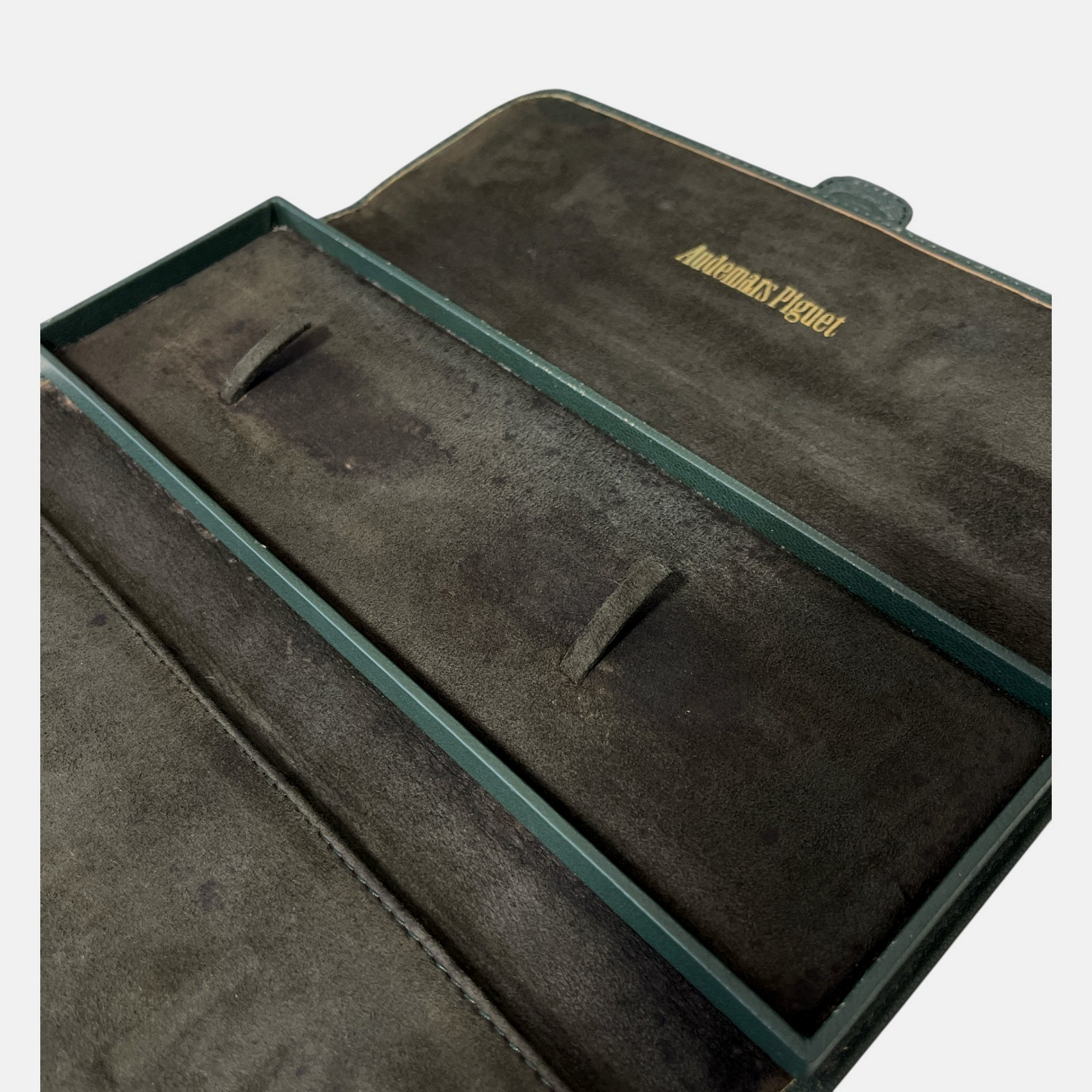 Audemars Piguet Watch Travel Case Green Leather Pouch Box Set 25.5cm #03