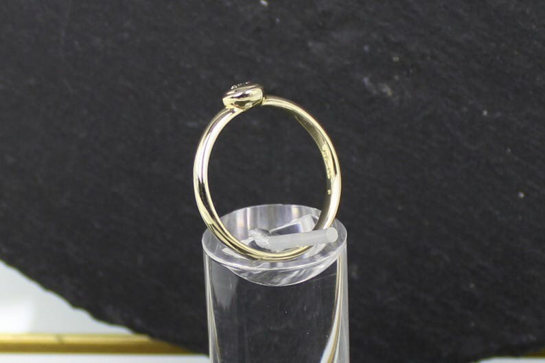Diamond ring, brilliant ring, 375 gold, Australia, 0.20 ct.