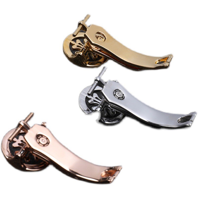 Folding Buckle Solid Steel Clasp Butterfly Buckle 16 18mm For Patek Philippe