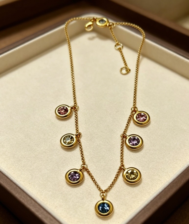Julie Vos Rainbow Delicate Necklace