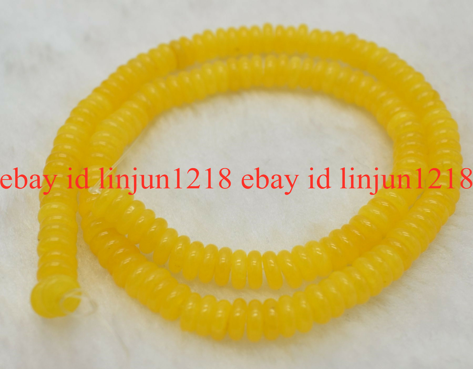 Pretty 3x8mm 4x10mm Natural Yellow Topaz Rondelle Gemstone Loose Beads 15”
