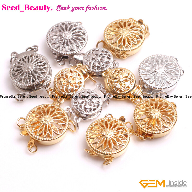 14K Gold Filled Pearl Fish Clasps for Bracelet Jewelry Making Clasps Closures