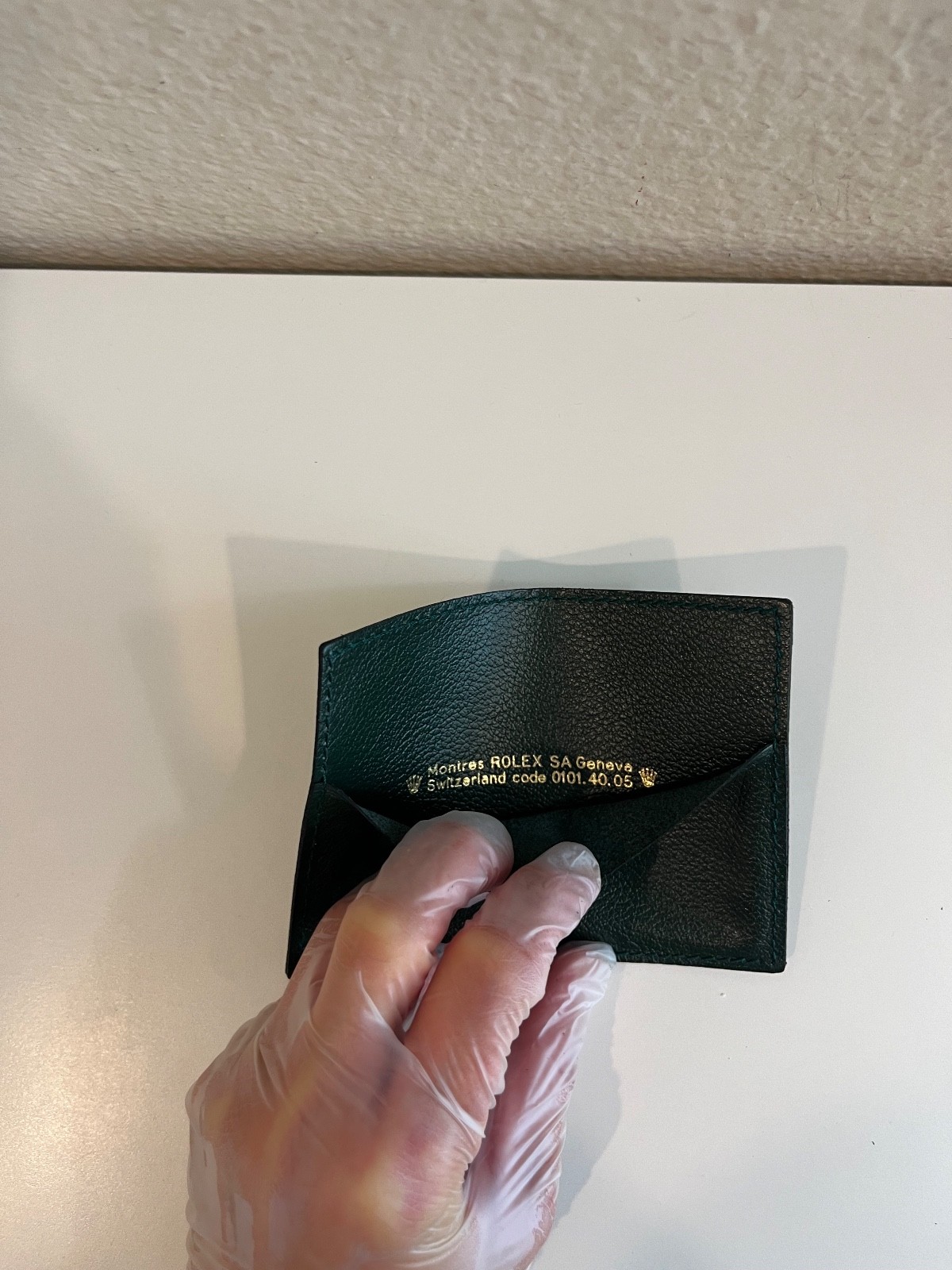 Authentic Rolex Geneve Leather Documents Holder Switzerland Code 0101.40.05