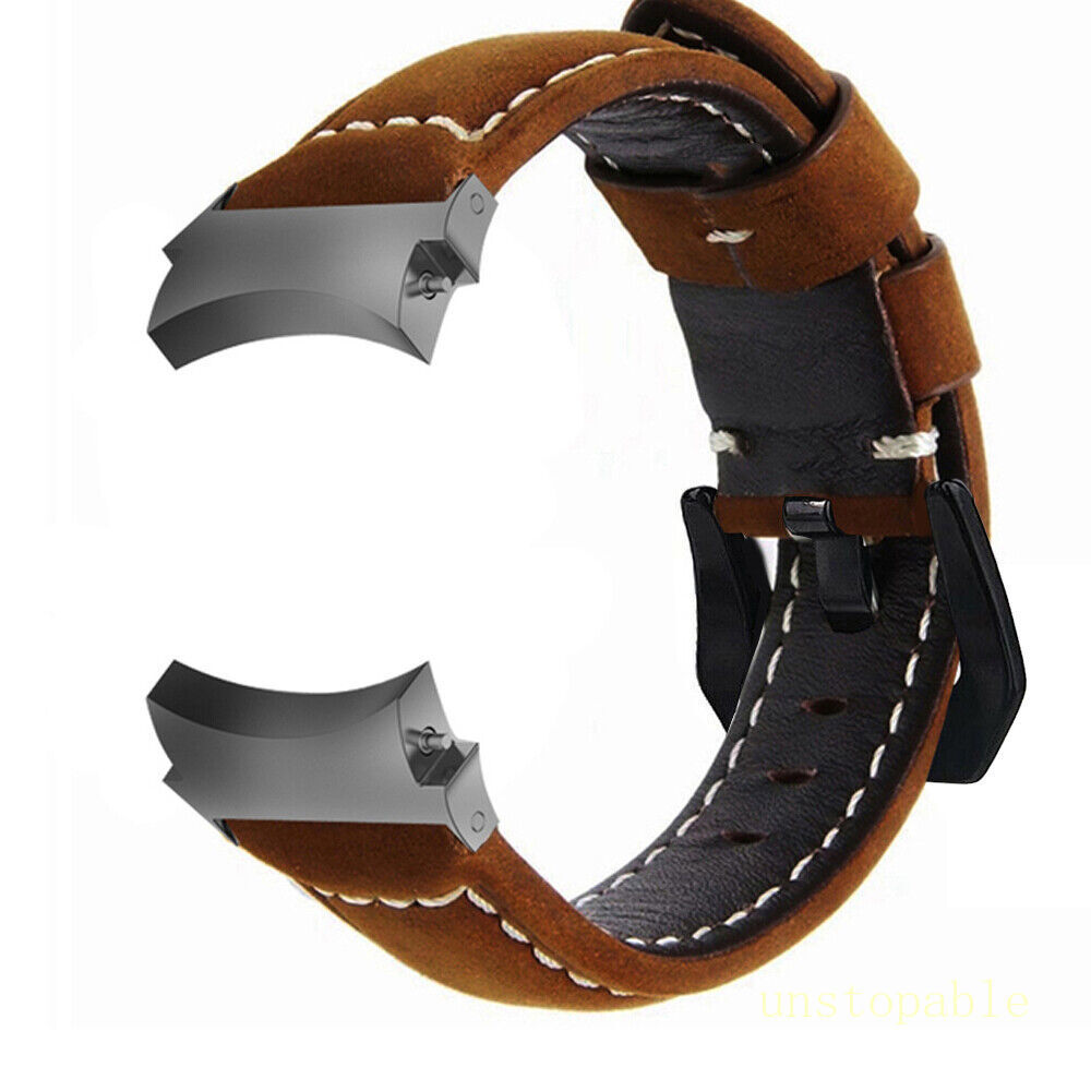 For Samsung Galaxy Watch 5 6 7 40/44mm Classic 43/47mm Pro 45 Leather Band Strap