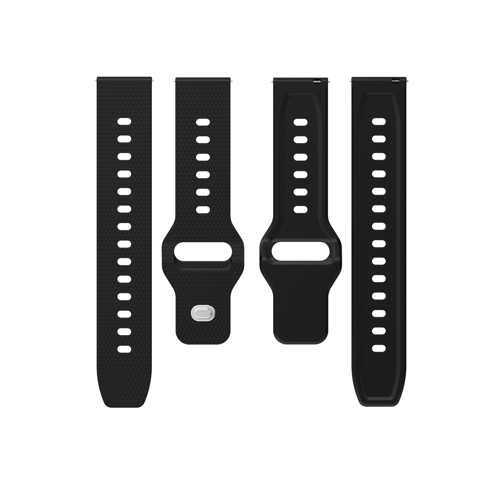 Silicone Watch Band Reverse Buckle Fits Samsung Watch 4/5/6 Square Clasp 20 22mm